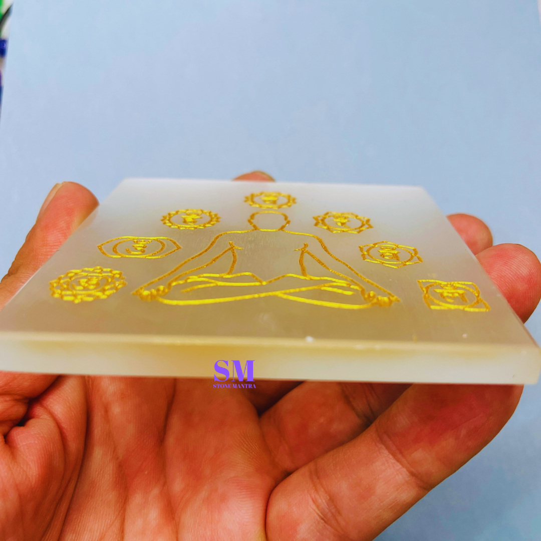 Natural Selenite Charging Plate (3 Inch) | Crystal Energy Cleanser & Amplifier | Wholesale Bulk