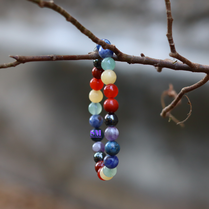 7 Chakra Healing Crystal Bracelet | Balance & Harmony | 8mm Gemstone Beads